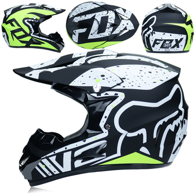 Шлем детскй (кроссовый) FOX V2 NIRV белый/черный XS
