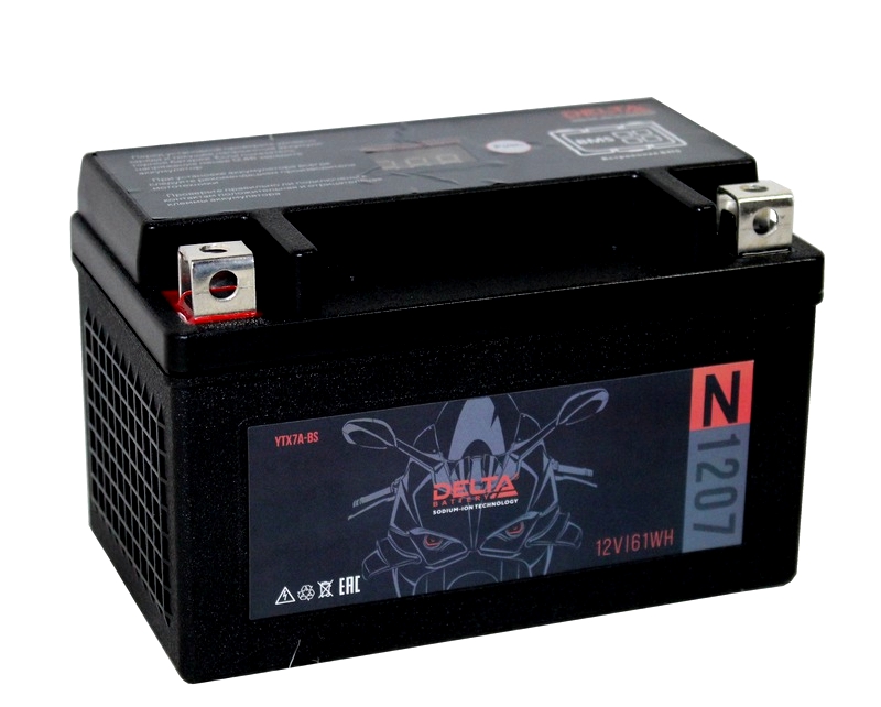АКБ СТ1207 DELTA N YTX7A-BS (150х86х94)