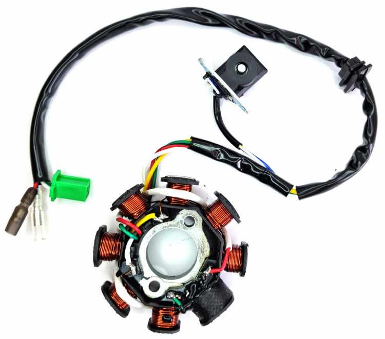 Статор генератора 4Т 152QMI 157QMJ ATV150 8 кат 3 отв