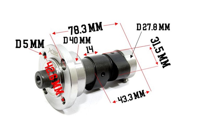 Распредвал верхний 161FMJ (CB150D) X-TECH