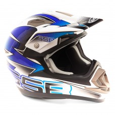 Шлем (кроссовый) GSB XP-14 B (M) White Glossy/Graphic Blue