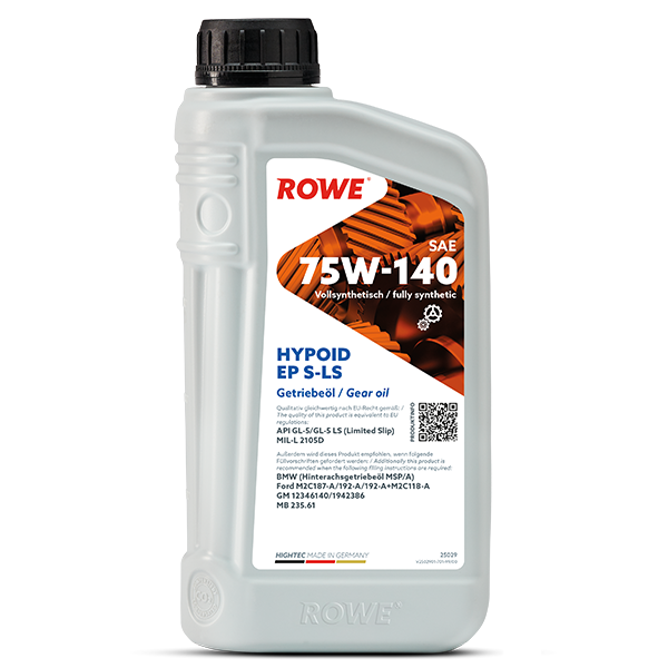 Трансм/масло ROWE HIGHTEC HYPOID EP 75W-140 1lt