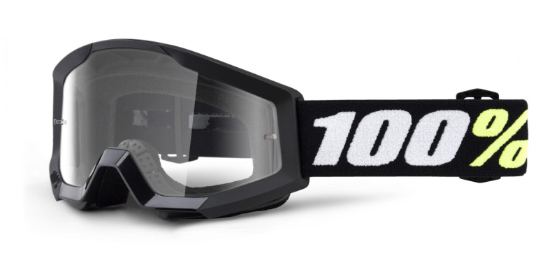 Очки 100% Strata Mini Black/Clear Lens