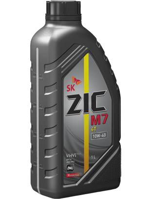 Масло ZIC M7 4T 10W-40 SL, MA2 синт 1л.