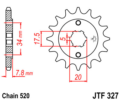 Звезда ведущая JTF 327.13