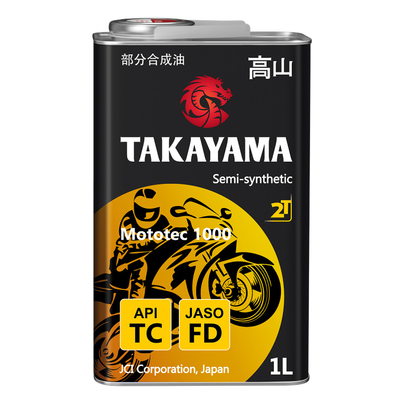 Масло TAKAYAMA Mototec 1000 2T TC FD 1л.