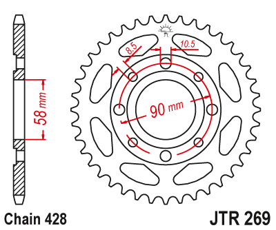 Звезда ведомая JTR 269 52