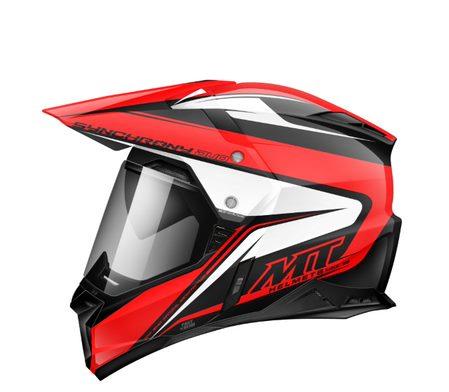 Шлем (мотард) MT SYNCHRONY (L) DUO SPORT DUAL gloss black RED White