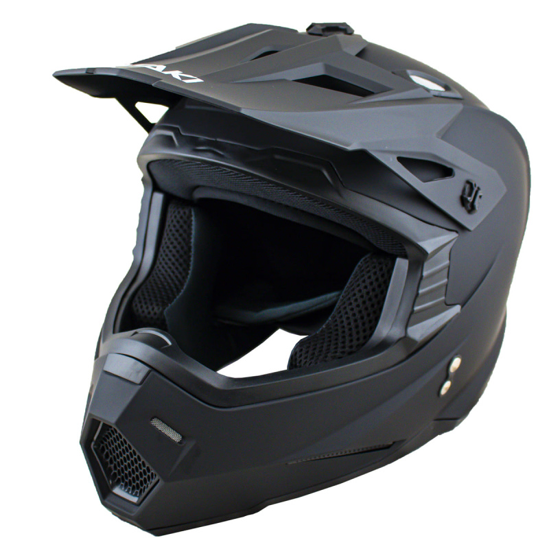 Шлем (кроссовый) ATAKI JK801A Solid (L) черный матовый