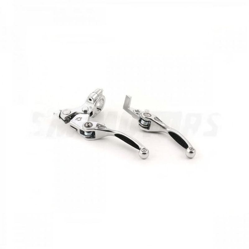 Рычаг сцепления + тормоза накладки черные