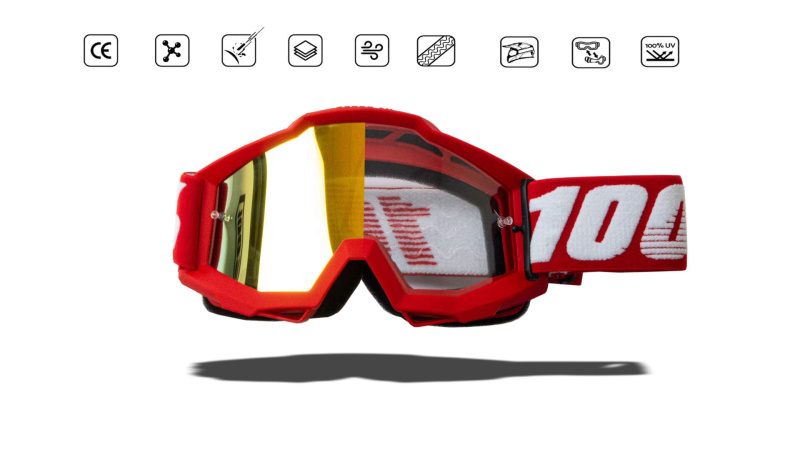 Очки 100% (реплика) red frame