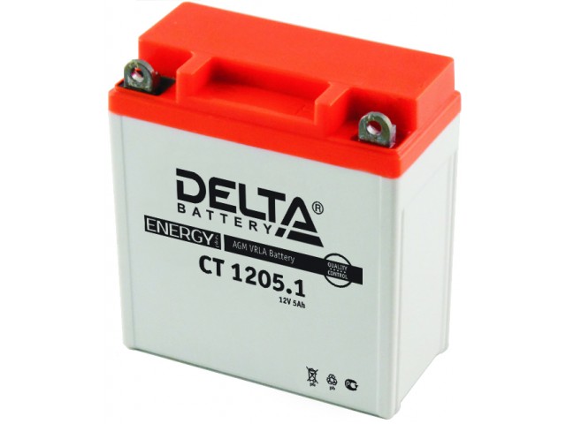 АКБ СТ1205.1 DELTA YTX5L-B (120х60х129)