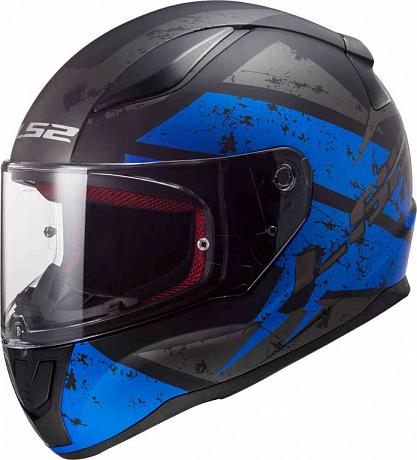 Шлем (интеграл) LS2 FF353 (XXXL) KASK RAPID DEADBOLT matt black BLUE