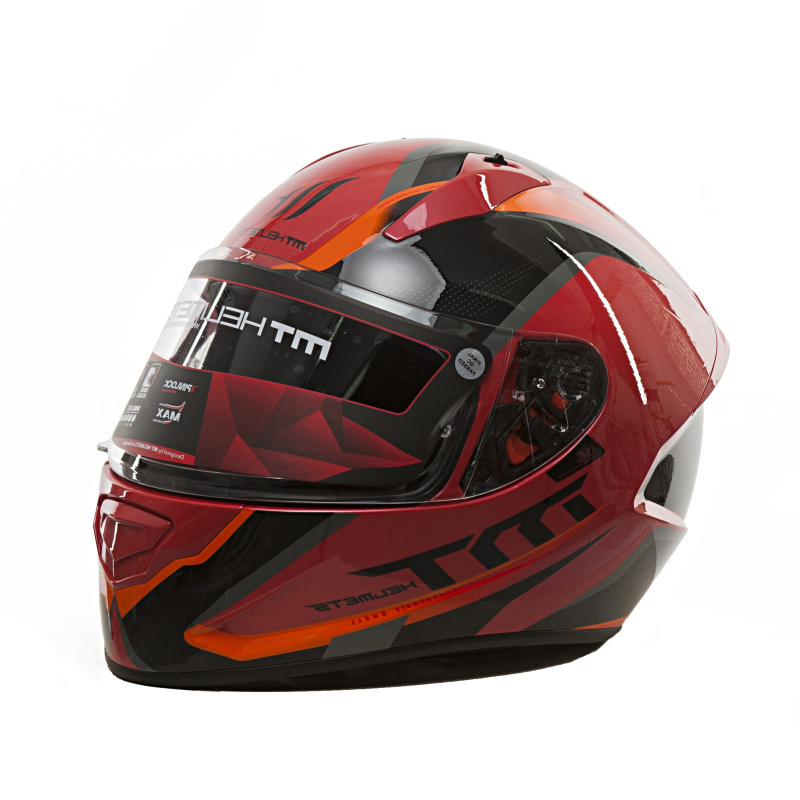 Шлем (интеграл) MT (M) STINGER SPIKE Gloss Red Black Grey