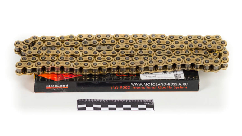 Цепь приводная (428H-132) золотая