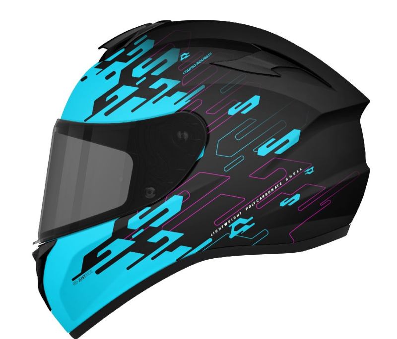 Шлем (интеграл) MT (L) FF106 TARGO ROUGAT MATT FLUO BLUE