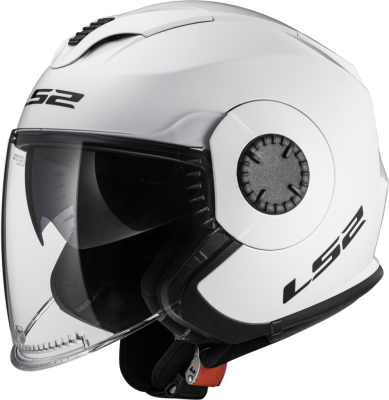 Шлем (открытый) LS2 OF570 (XL) SINGLE MONO GLOSS WHITE