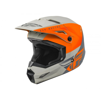 Шлем (кроссовый) FLY RACING Straight Edge (L) оранжевый/серый матовый