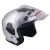 Шлем (открытый) ATAKI JK526 SOLID XL серебристый глянцевый