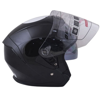 Шлем (открытый) ATAKI JK526 SOLID M черный глянцевый