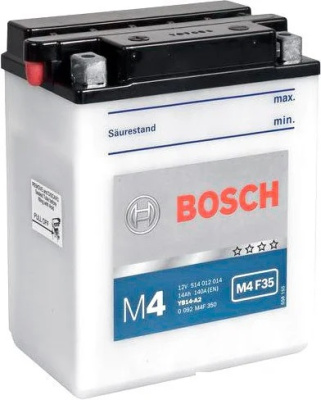 АКБ BOSCH M4 F35 YB14-A2 (143x89x165)
