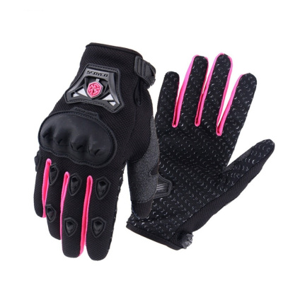 Перчатки женские Scoyco MC29W XL (черный/розовый)