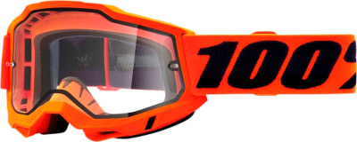 Очки 100% Accuri 2 Goggle Neon Orange/Clear Lens