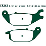 Колодки тормозные диск FA343 задние Seven, Onix, Sport 003 с 2022