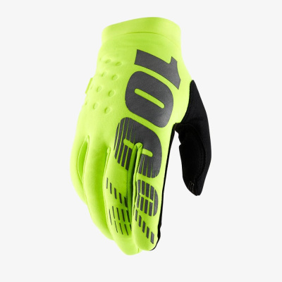 Перчатки 100% Brisker Glove (Fluo Yellow) M