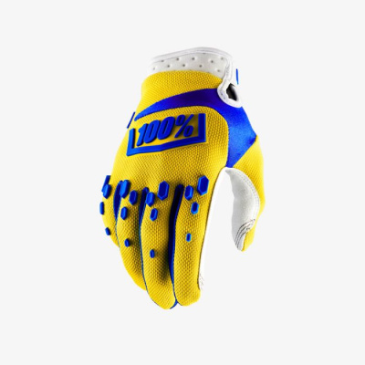 Перчатки 100% Airmatic Glove Yellow L