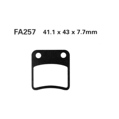 Колодки тормозные диск FA257