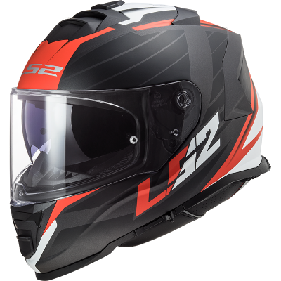 Шлем (интеграл) LS2 FF800 (XL) STORM NERVE Matte Black Red