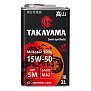 Масло TAKAYAMA Mototec 5000 4T 15W-50 SL, MA2 1л.