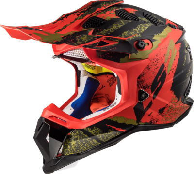 Шлем (кросcовый) LS2 MX470 (L) SUBVERTER CLAW BLACK RED
