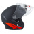 Шлем (открытый) ATAKI JK526 Fusion (M) серый/красный/черный матовый