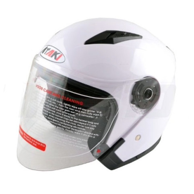 Шлем (открытый) ATAKI JK526 SOLID M белый глянцевый