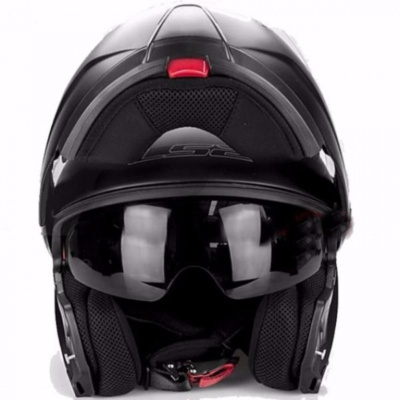 Шлем (модуляр) LS2 FF325 Strobe Gloss (M) Black 2
