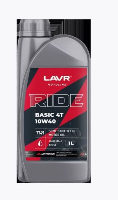 Масло LAVR RIDE BASIC 4Т 10W40 1л