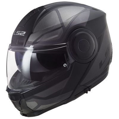 Шлем (модуляр) LS2 FF902 (XXL) SCOPE AXIS Black Titanium