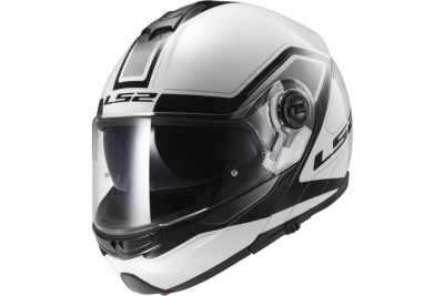 Шлем (интеграл) LS2 FF325 (XL) Strobe ELECTRIC SNOW CIVIK(бело-черный)