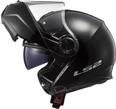 Шлем снегоходный (модуляр) LS2 FF325 Strobe electric SNOW GLOSS BLACK XXL