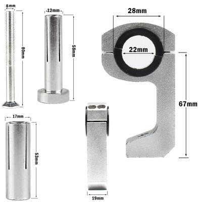 Крепление для защиты рук Regulmoto 22/28