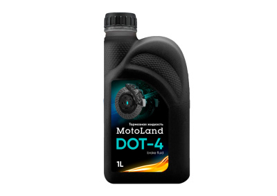 Жидкость тормозная Motoland DOT 4 1lt