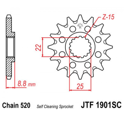 Звезда ведущая JTF 1901.13SC