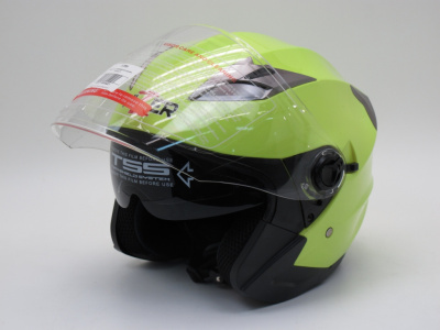Шлем (открытый) HIZER B208 Lemon/Green M
