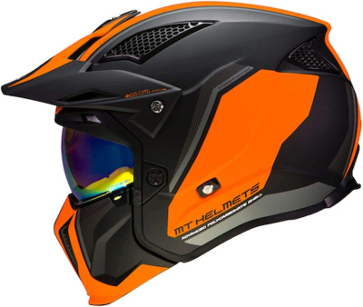 Шлем (стритфайтер) MT TR902XSV (XL) STREETFIGHTER TWIN C4 matt fluor orange
