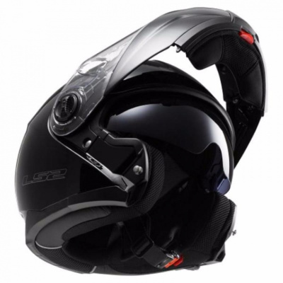 Шлем (модуляр) LS2 FF325 Strobe Gloss (M) Black 3
