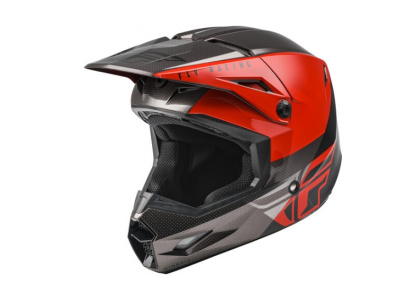 Шлем (кроссовый) FLY RACING Straight Edge (M) красный/черный/серый