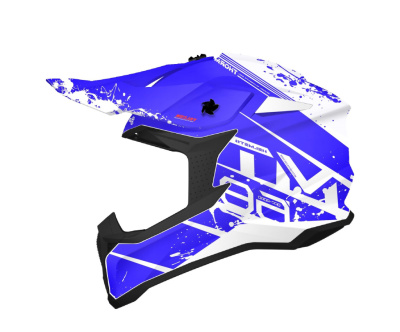 Шлем (кроcсовый) MT MX802 (XL) FALCON THORM GLOSS BLUE