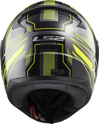 Шлем (интеграл) LS2 FF353 Rapid (S) Carrera matt black Hi-Vis Yellow 2